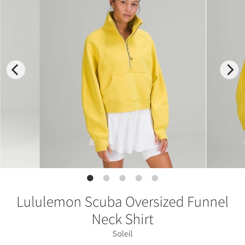 LULULEMON OVERSIZED FUNNEL NECK SCUBA SIZE XS/S - Picture 4 of 5
